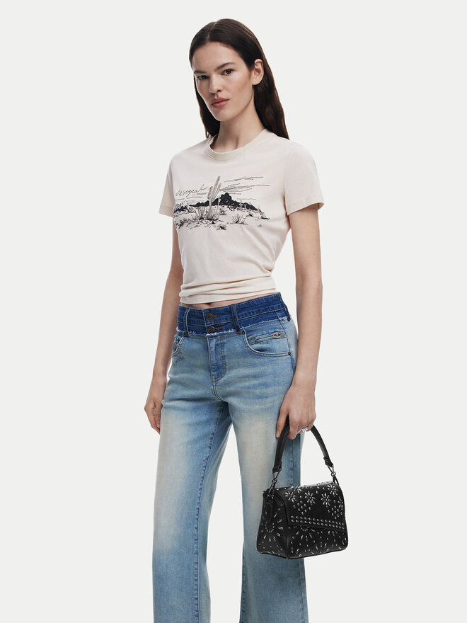Desigual Torebka Desigual Dandelion 25SAXP58 Czarny