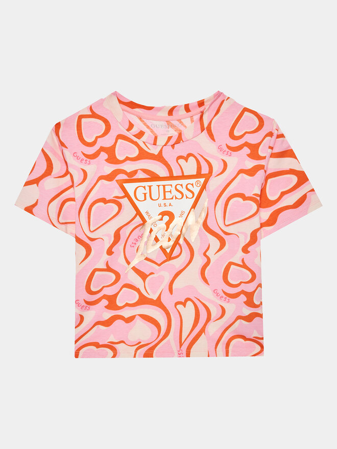 Guess Guess Camiseta J3YI17 K6YW3 De color Boxy Fit