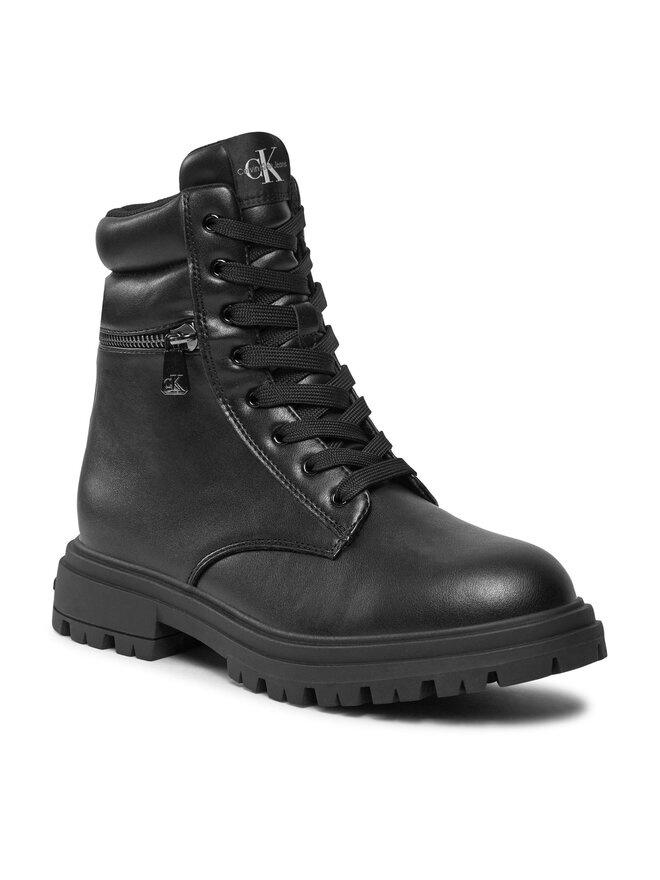 Calvin Klein Jeans Botas Calvin Klein Jeans Lace-Up Bootie V3A5-80687-1355 S Negro