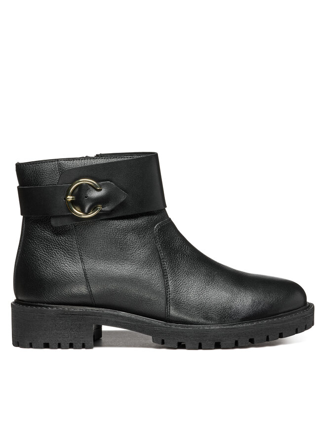 Geox Polokozačky Geox D Hoara D46FTB 04643 C9999 Černá