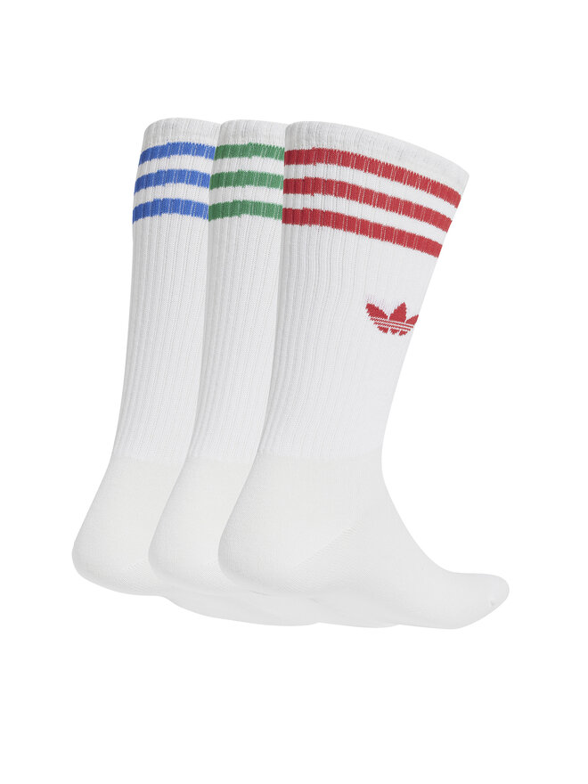 adidas Zestaw 3 par wysokich skarpet unisex adidas High Crew JJ1984 Biały