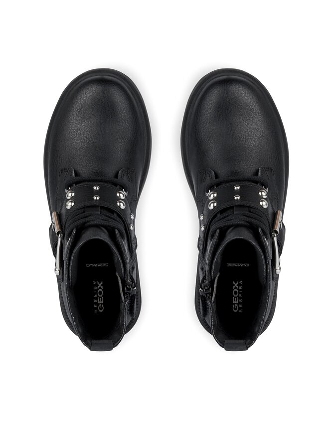 Geox Stiefeletten Geox Jr Eclair J369QD 000BU C9999 D Schwarz