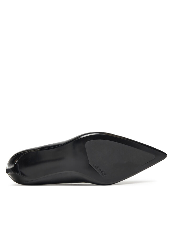 Calvin Klein Pantofi cu toc subțire Calvin Klein Ess Stiletto 70 Shiny Lth HW0HW02828 Negru