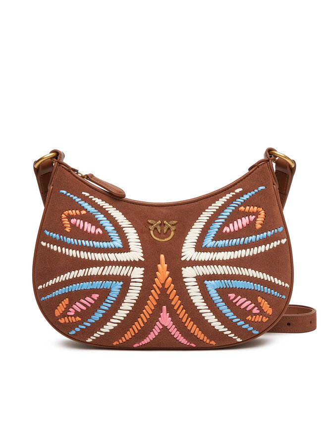 PINKO Kabelka PINKO Half Moon Mini Fl PE 25 PLTT 102790 A2IW Hnědá