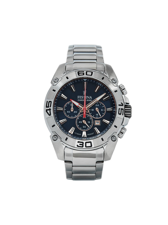 Festina Zegarek Festina Chrono Bike '21 20543/4 Srebrny