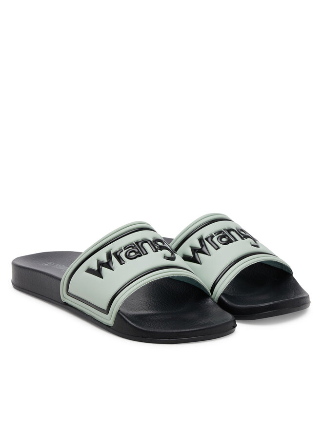 Wrangler Klapki Wrangler Avwewll Silder Men Low 20251042 Zielony