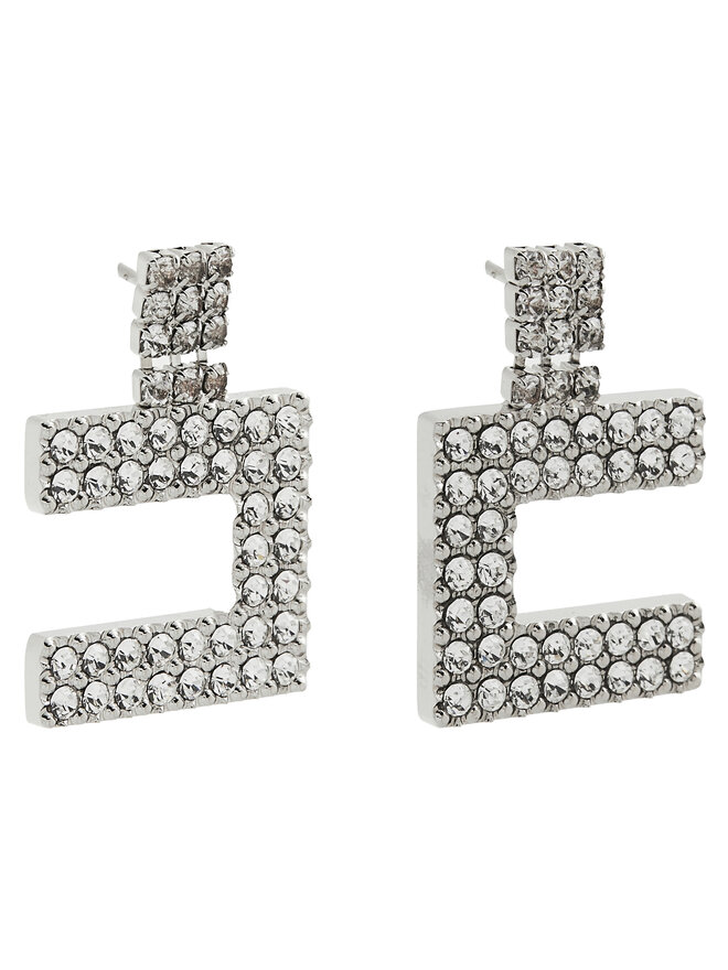 Elisabetta Franchi Naušnice Elisabetta Franchi OR-07-B46E2-V220 Srebrna