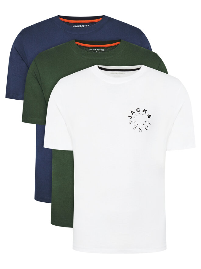 Jack&Jones Jack&Jones Set od 3 majice Warrior 12249258 Šarena Regular Fit