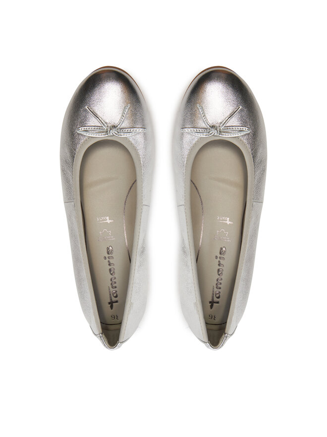 Tamaris Baleriny Tamaris 1-22116-41 Srebrny