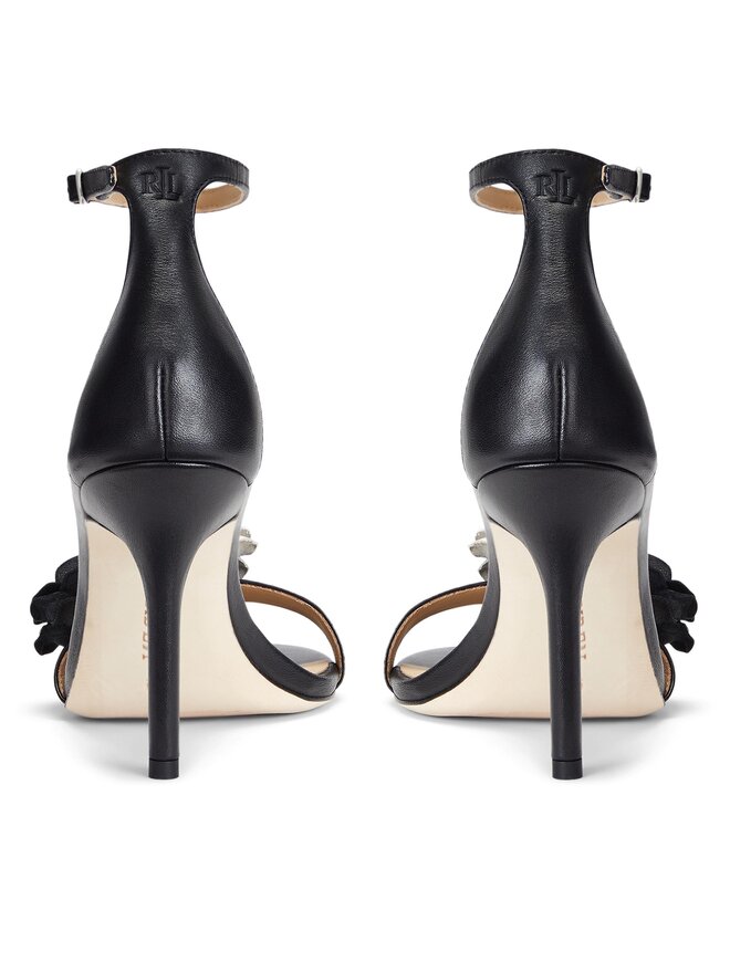 LAUREN RALPH LAUREN Sandále Lauren Ralph Lauren Allie Flower 802935571001 Čierna