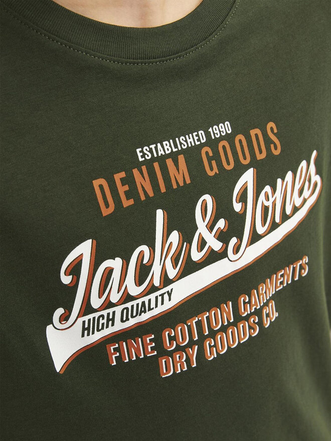 Jack&Jones Junior Jack&Jones Junior Marškinėliai Logo 12258876 Žalia Regular Fit