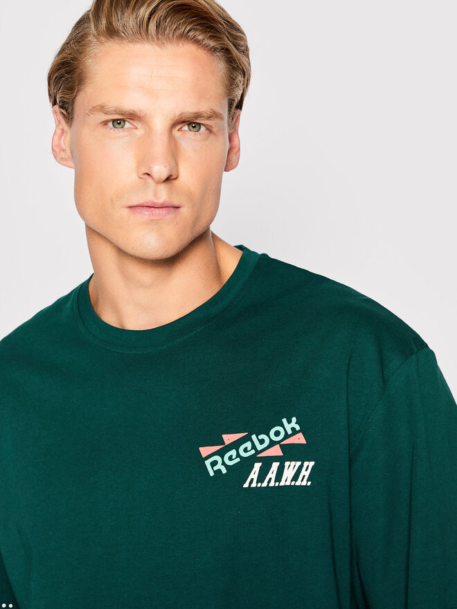 Reebok Reebok Marškinėliai Certified HH7390 Žalia Relaxed Fit
