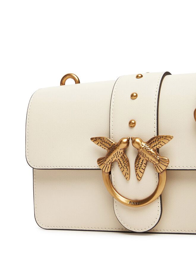 PINKO Handtasche PINKO Love One Mini ST.CL Al 25-26 PLTT 105856 A0F1 Weiß