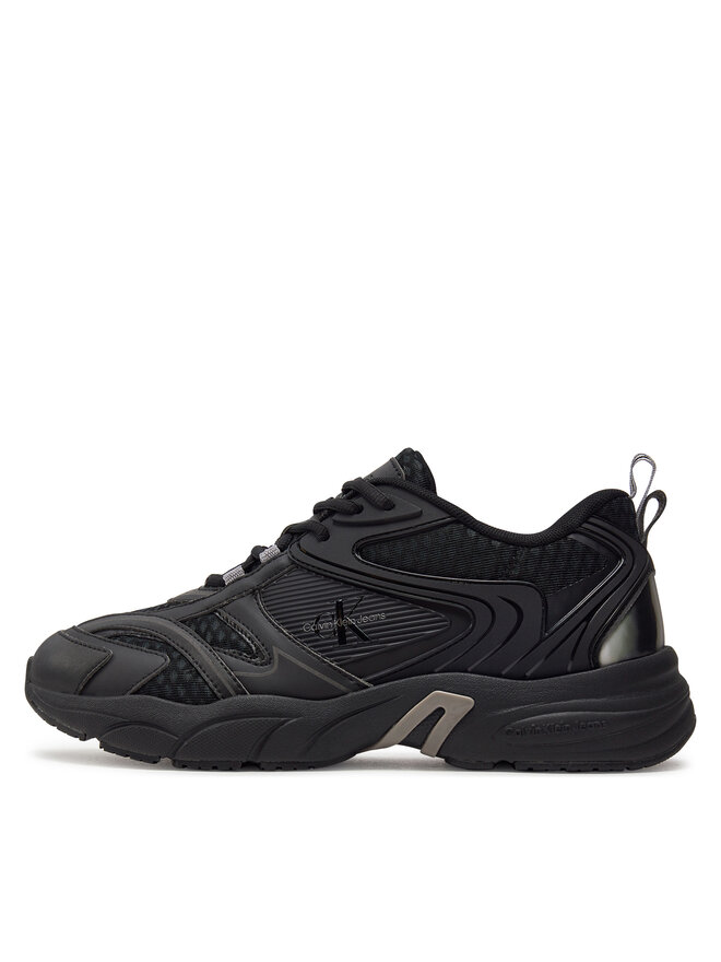 Calvin Klein Jeans Tenisice Calvin Klein Jeans Retro Tennis Low Mix Ml Met YM0YM00931 Crna
