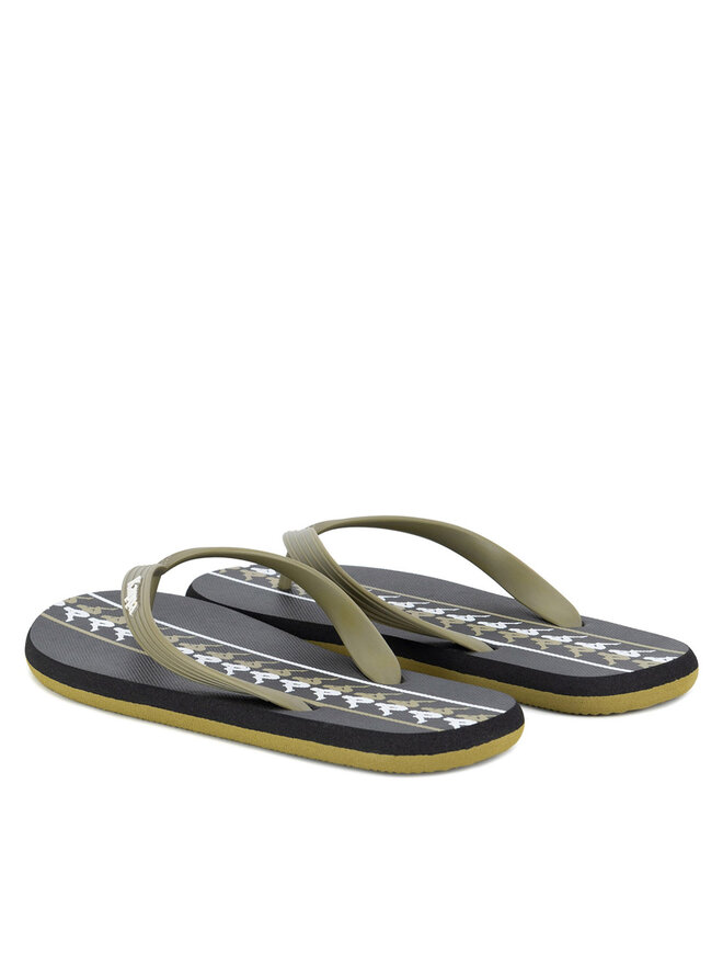 Kappa Chancletas Kappa 371G1LW Green Military - Black - White De color