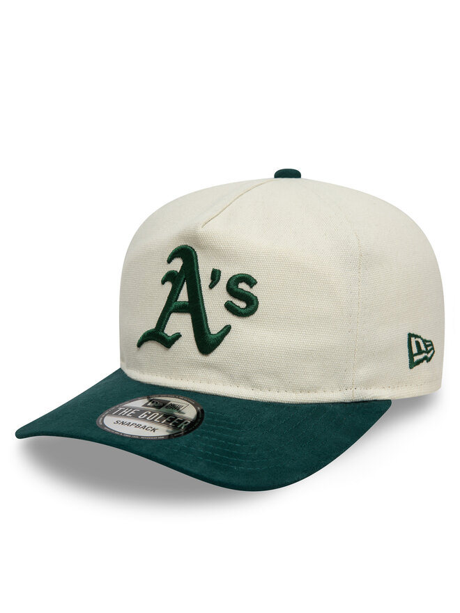 New Era Czapka z daszkiem New Era Script Oakland Athletics Golfer 60595252 Biały