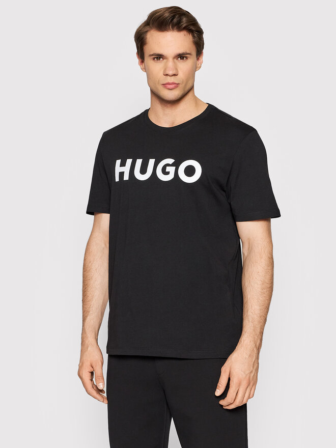 HUGO Hugo T-Shirt Dulivio 50467556 Μαύρο Regular Fit