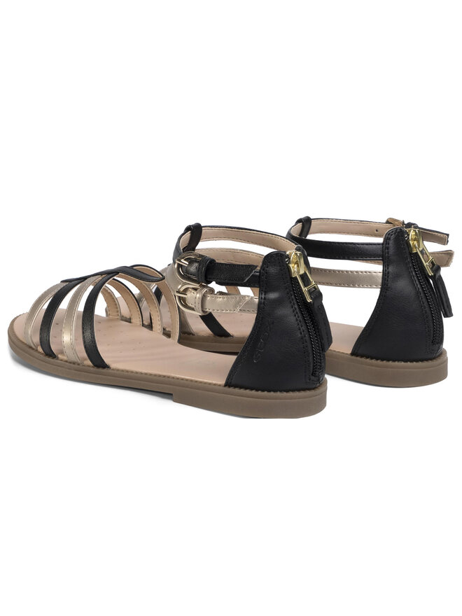 Geox Σανδάλια Geox J S.Karly G. D J7235D 054AJ C0531 S Μαύρο