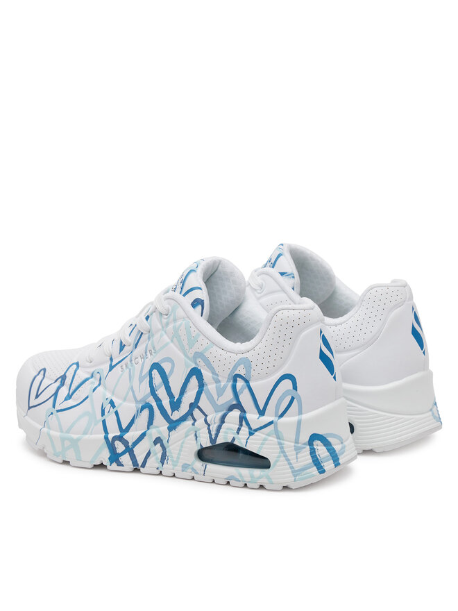 Skechers Sneakersy Skechers Uno - Spread the Love 155507/WBL Bílá