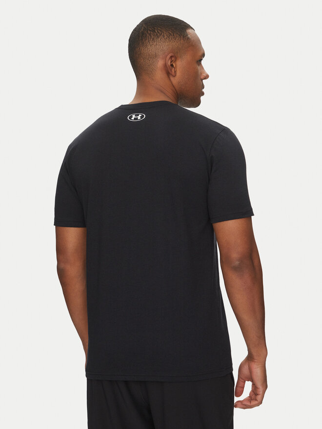 Under Armour Under Armour Marškinėliai Stacked Logo SS 6000211 Juoda Loose Fit
