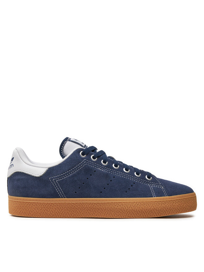 Stan smith bleu marine en daim outlet