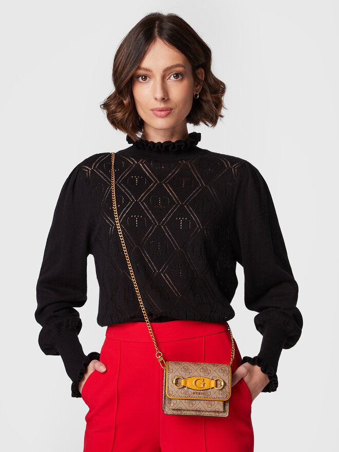 Guess Дамска чанта Guess Izzy (SB) Mini Bags HWSB86 54770 Кафяв