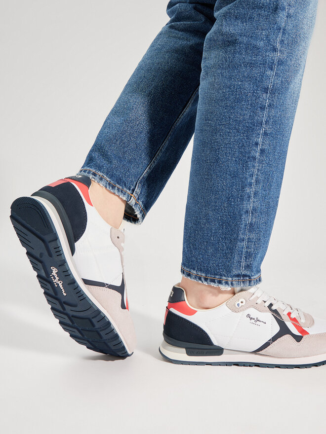 Pepe Jeans Sneakers Pepe Jeans Brit Road M PMS40007 Weiß