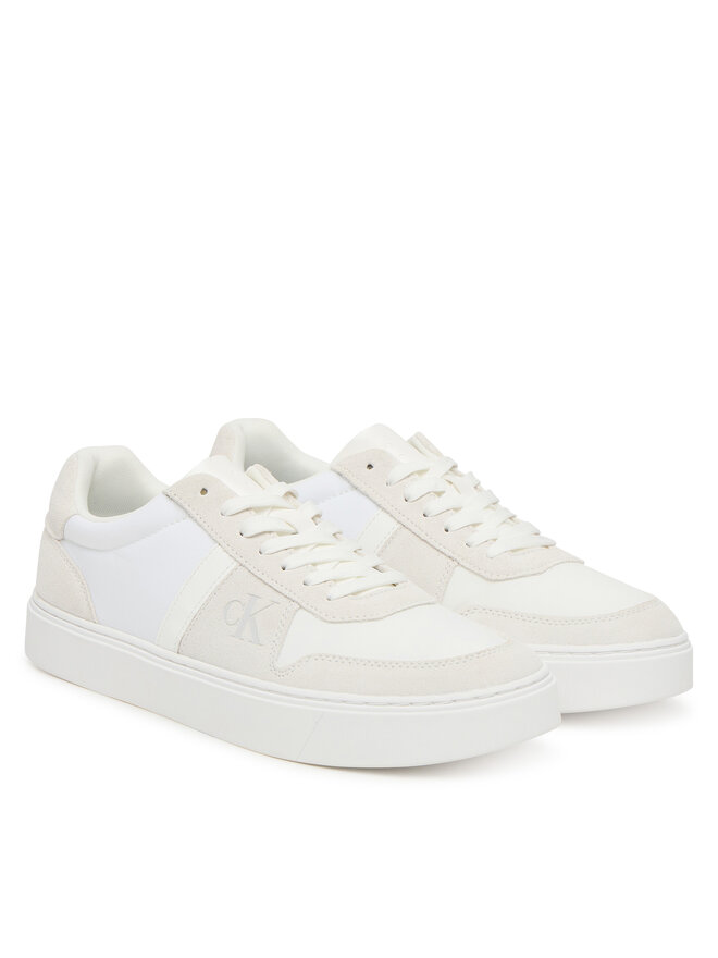 Calvin Klein Sneakers Calvin Klein Classic Cups Lace Mix Emb Tongue YM0YM01395 Weiß