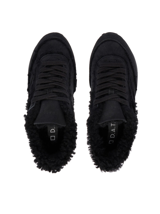 D.A.T.E. Снікерcи D.A.T.E. Athleta Shearling W431-AT-TD Чорний