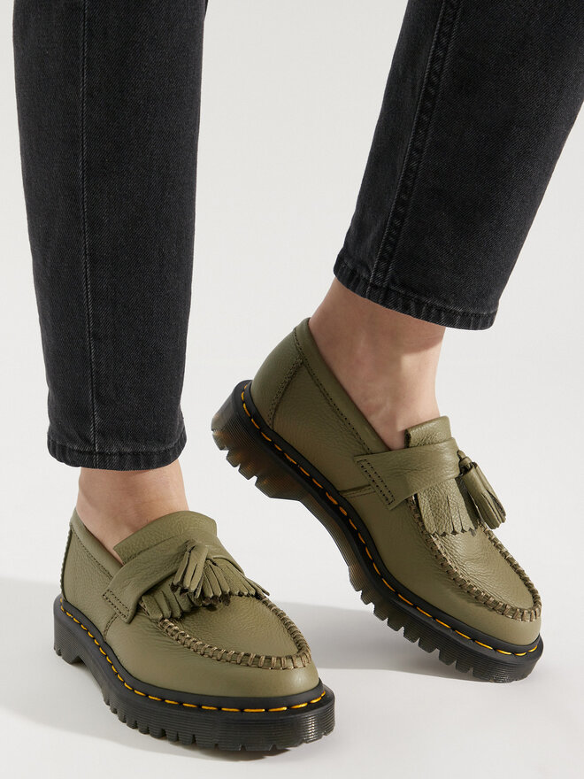 Mokasinai Dr. Martens Adrian Virginia 31703357 Chaki eavalyne.lt