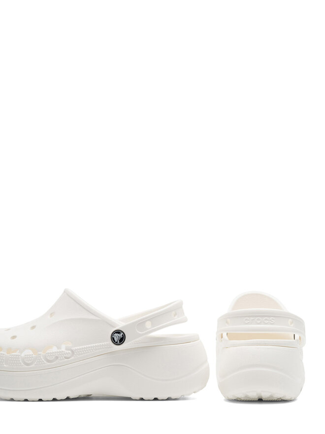 Crocs Şlapi Crocs BAYA PLATFORM CLOG 208186-100 Écru