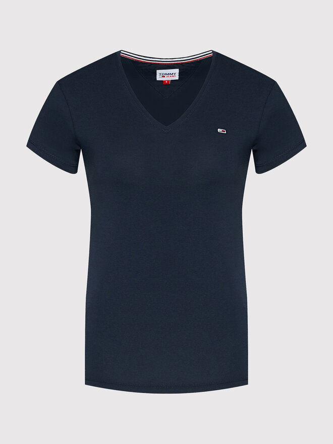 Tommy Jeans Tommy Jeans Póló Tjw Skinny Stretch DW0DW09197 Sötétkék Slim Fit