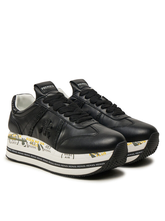 Premiata Сникърси Premiata Beth 7107 Черен