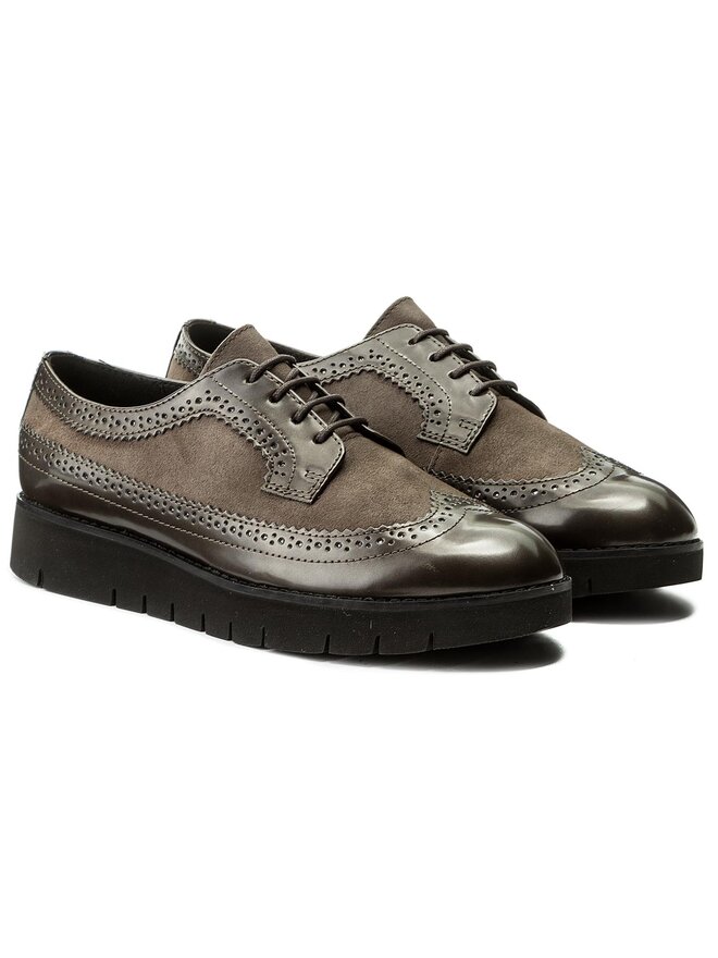 Richelieus Derbies Geox D Blenda C D540BC 043BC C9999 Marron chaussures