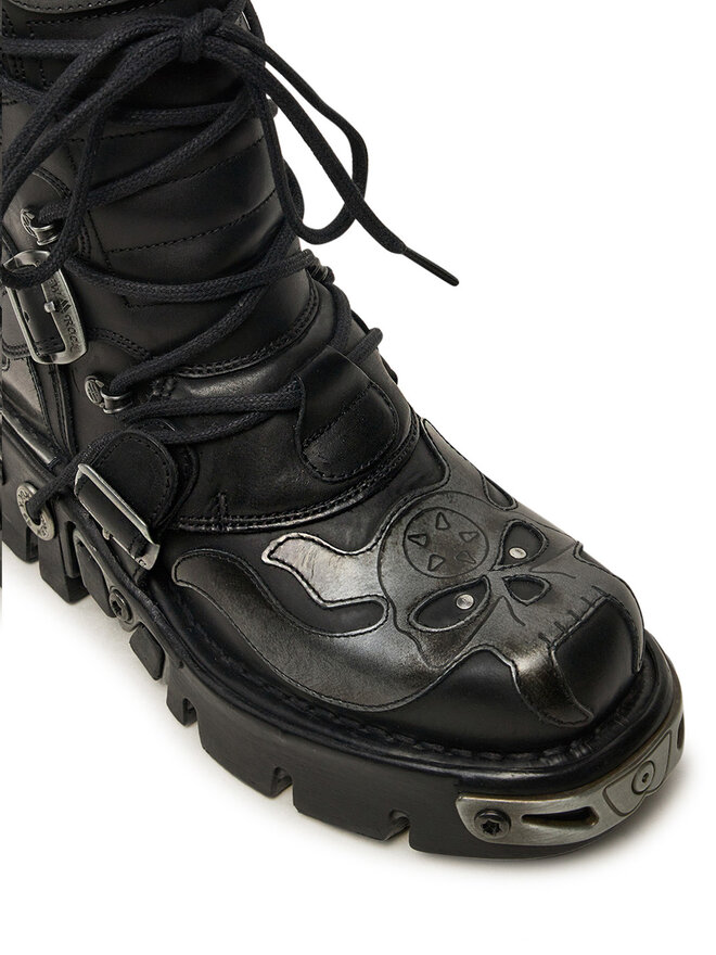 NEW ROCK Glany NEW ROCK M-107-S2 Czarny