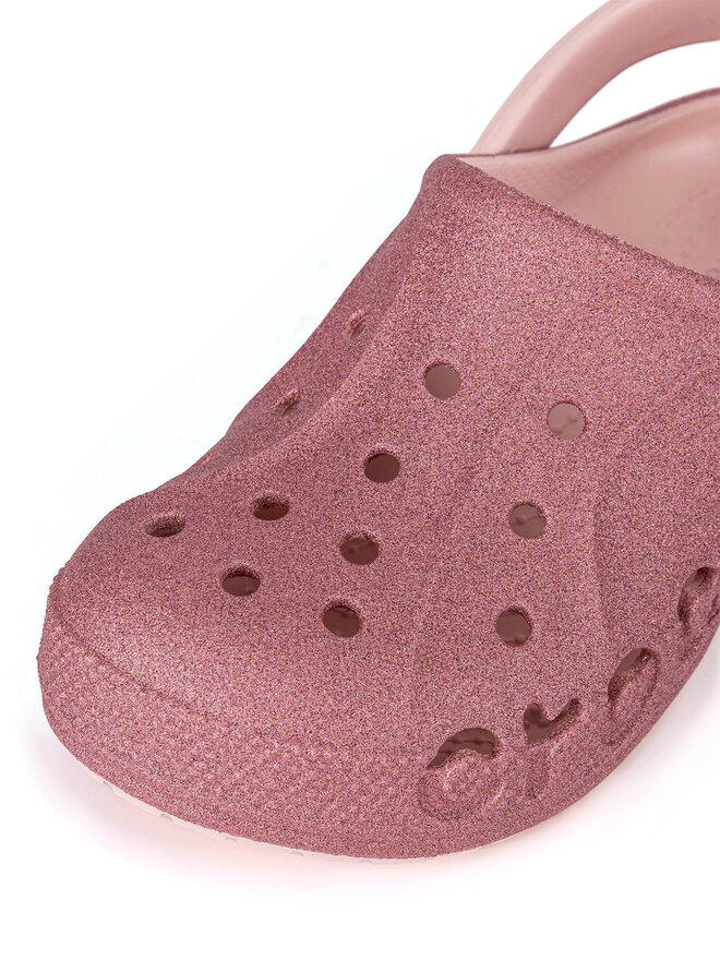 Crocs Natikači Crocs BAYA GLITTER CLOG KIDS 207015-6SR Roza