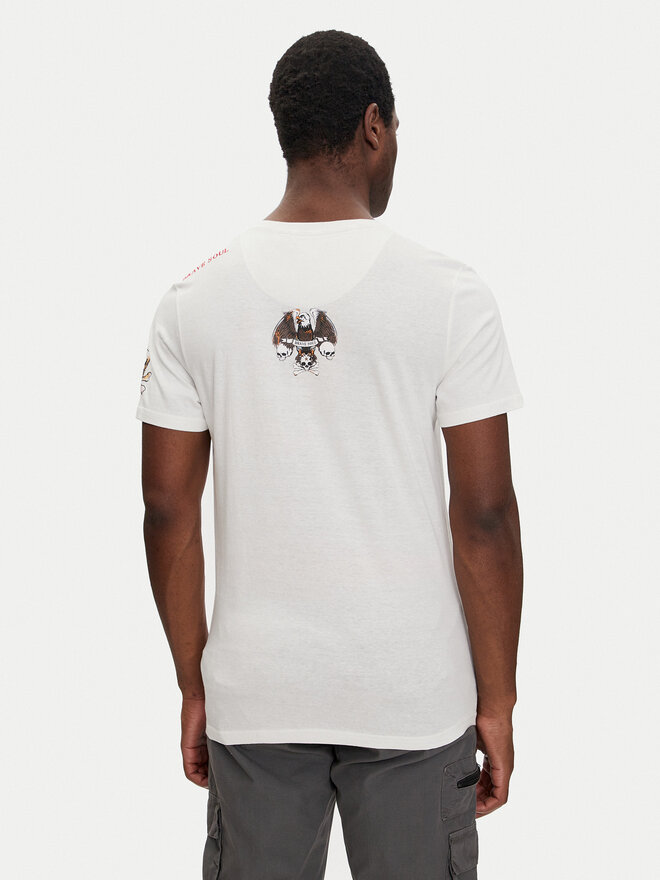 Brave Soul Brave Soul T-Shirt MTS-149DYLAN Εκρού Regular Fit