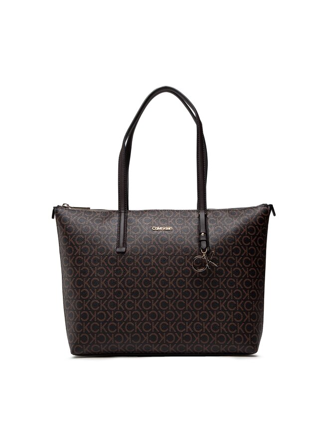 Bolso Calvin Klein Ck Must Shopper Md Mono K60K609887 Marron zapatos.es