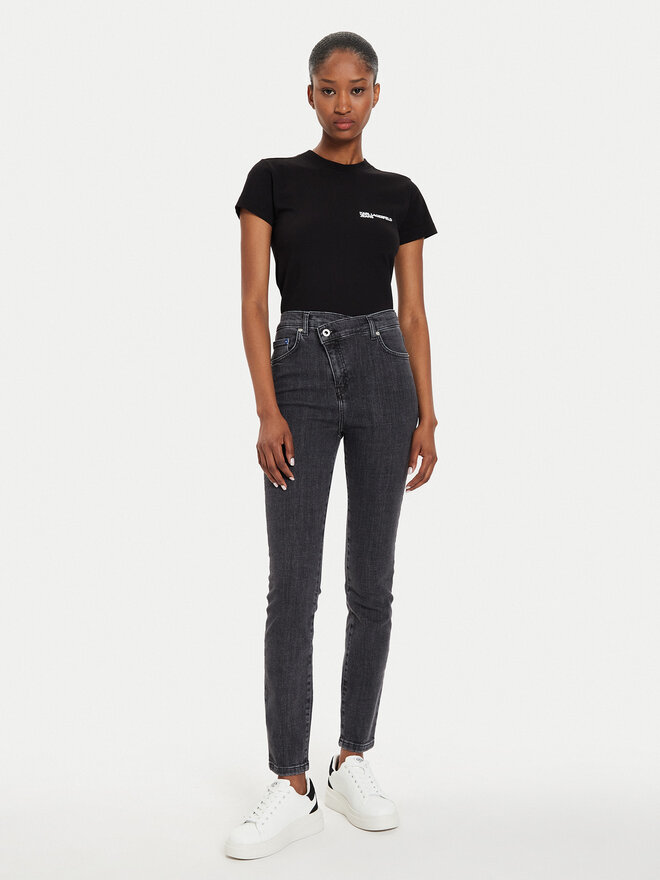 Karl Lagerfeld Jeans Karl Lagerfeld Jeans Camiseta 241J1700 Negro Slim Fit