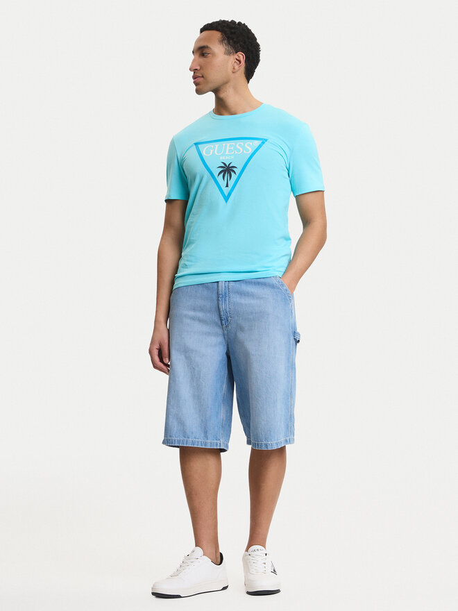 Guess Guess Футболка F6GI09 J1314 Голубий Slim Fit