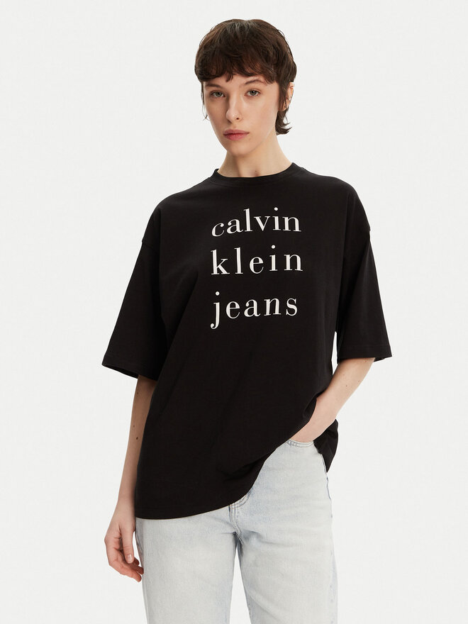 Calvin Klein Jeans Calvin Klein Jeans T-Shirt LV047B827G Μαύρο Relaxed Fit