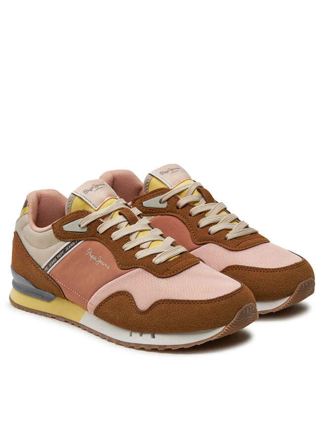 Pepe Jeans Sneakersy Pepe Jeans PLS4002 Hnědá