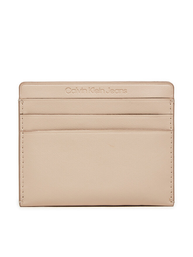 Calvin Klein Jeans Kreditkartenetui Calvin Klein Jeans Sculpted Cardcase K60K612747 Beige