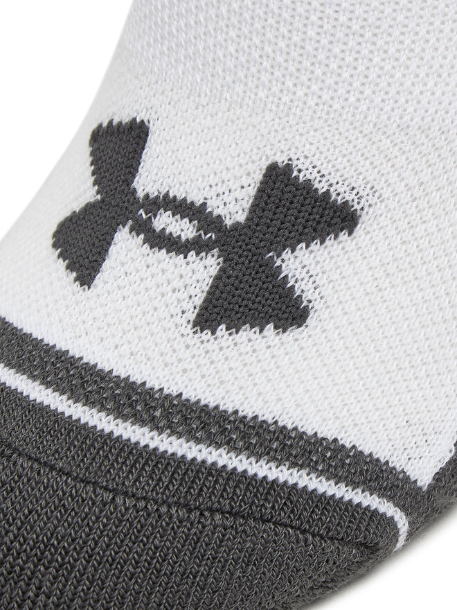 Under Armour 3 pares de calcetines cortos unisex Under Armour Performance Tech 1379502 Blanco