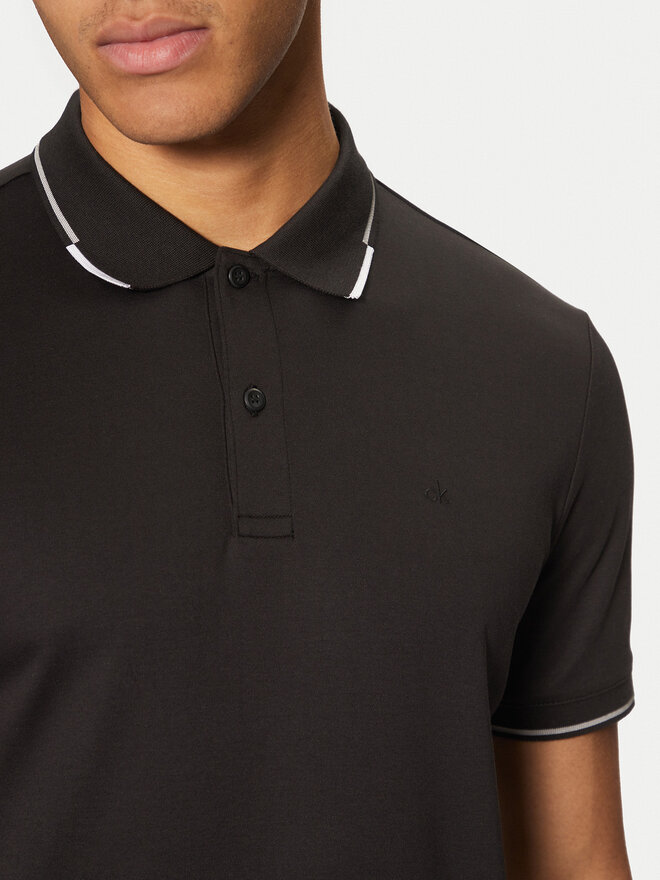 Calvin Klein Calvin Klein Polo marškinėliai K10K114130 Juoda Regular Fit