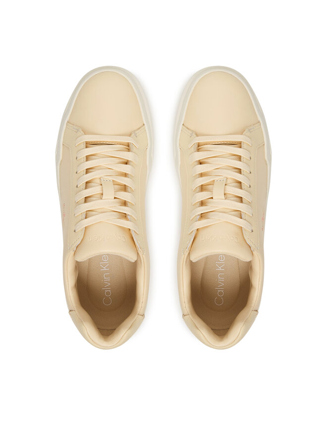 Calvin Klein Sneakers Calvin Klein Chunky Cupsole Laceup Lth Ml YW0YW01947 Creme