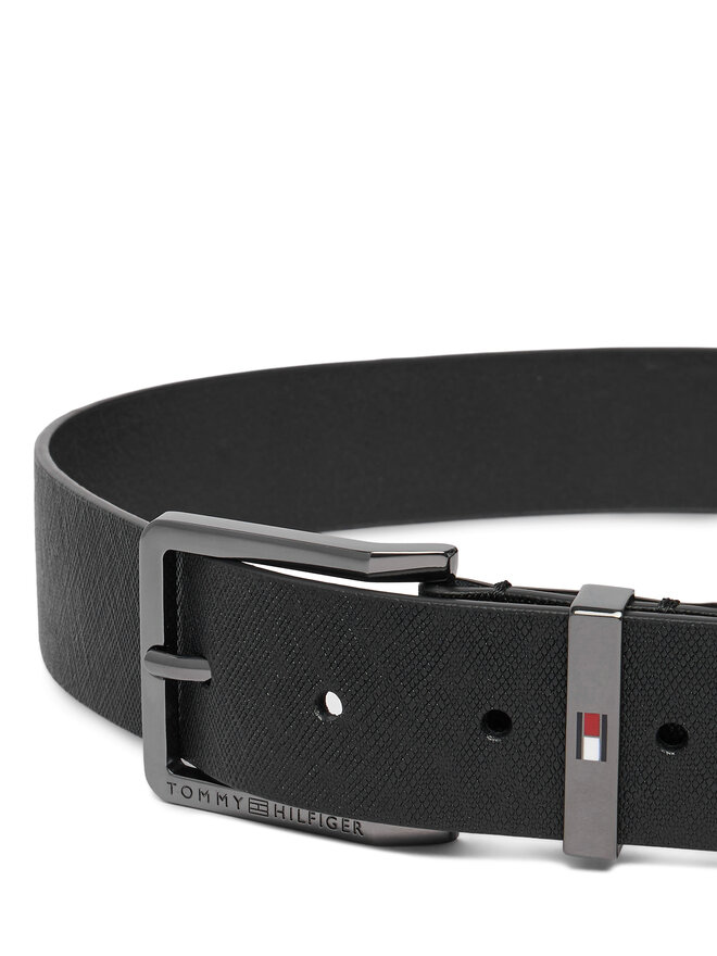 Tommy Hilfiger Gürtel Tommy Hilfiger Oliver Saffiano 3.5 AM0AM14573 Schwarz