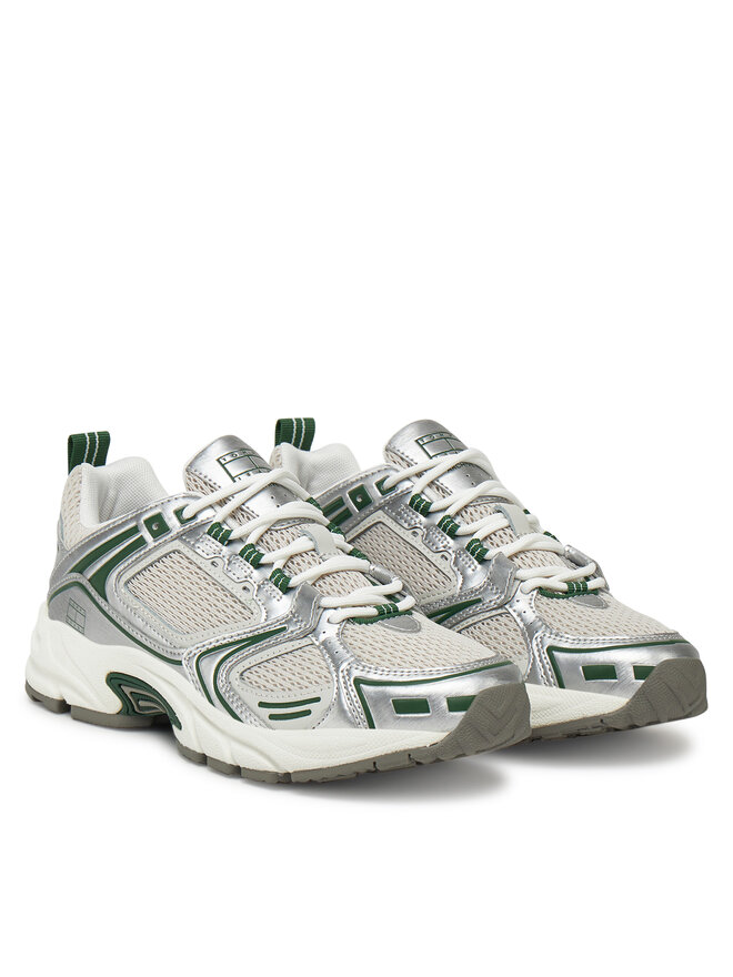 Tommy Jeans Sneakersy Tommy Jeans Archive'97 Metallic EN0EN02796 Zelená