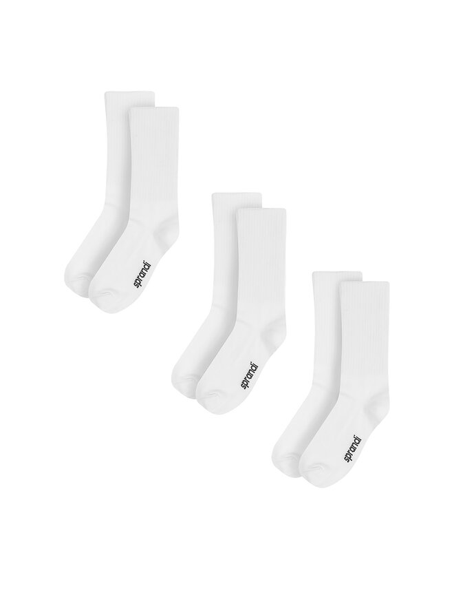 Sprandi Комплект 3 чифта дълги чорапи мъжки Sprandi 0UB-001-AW23 (3-pack) Бял