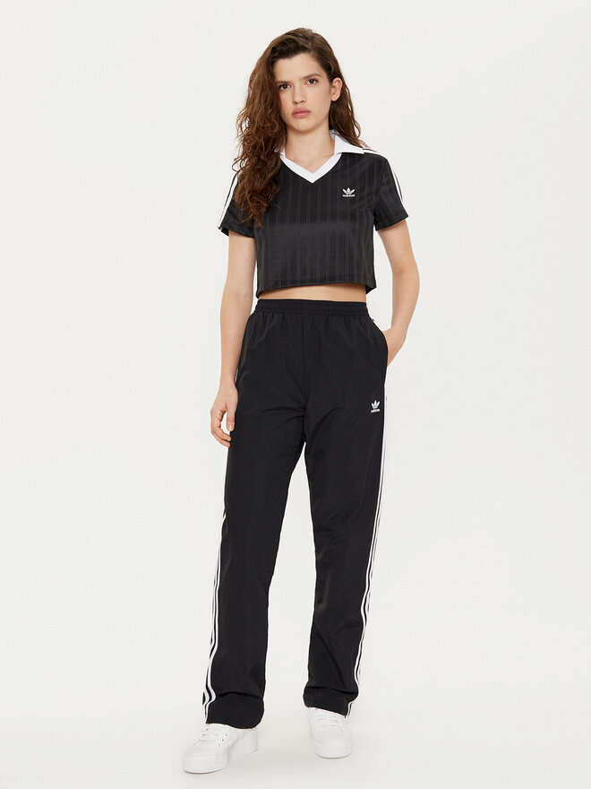 adidas adidas T-Shirt adicolor Football Jacquard JD2606 Schwarz Slim Fit